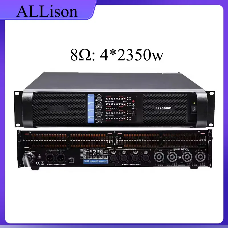 FP20000Q 4 CHANNEL Audio Professional Power Amplifier 2350W Powerful Audio Amp Class TD Power Amplifier Line Array Speaker
FP20000Q 4 CHANNEL Audio Professional Power Amplifier 2350W Powerful Audio Amp Class TD Power Amplifier Line Array Speaker