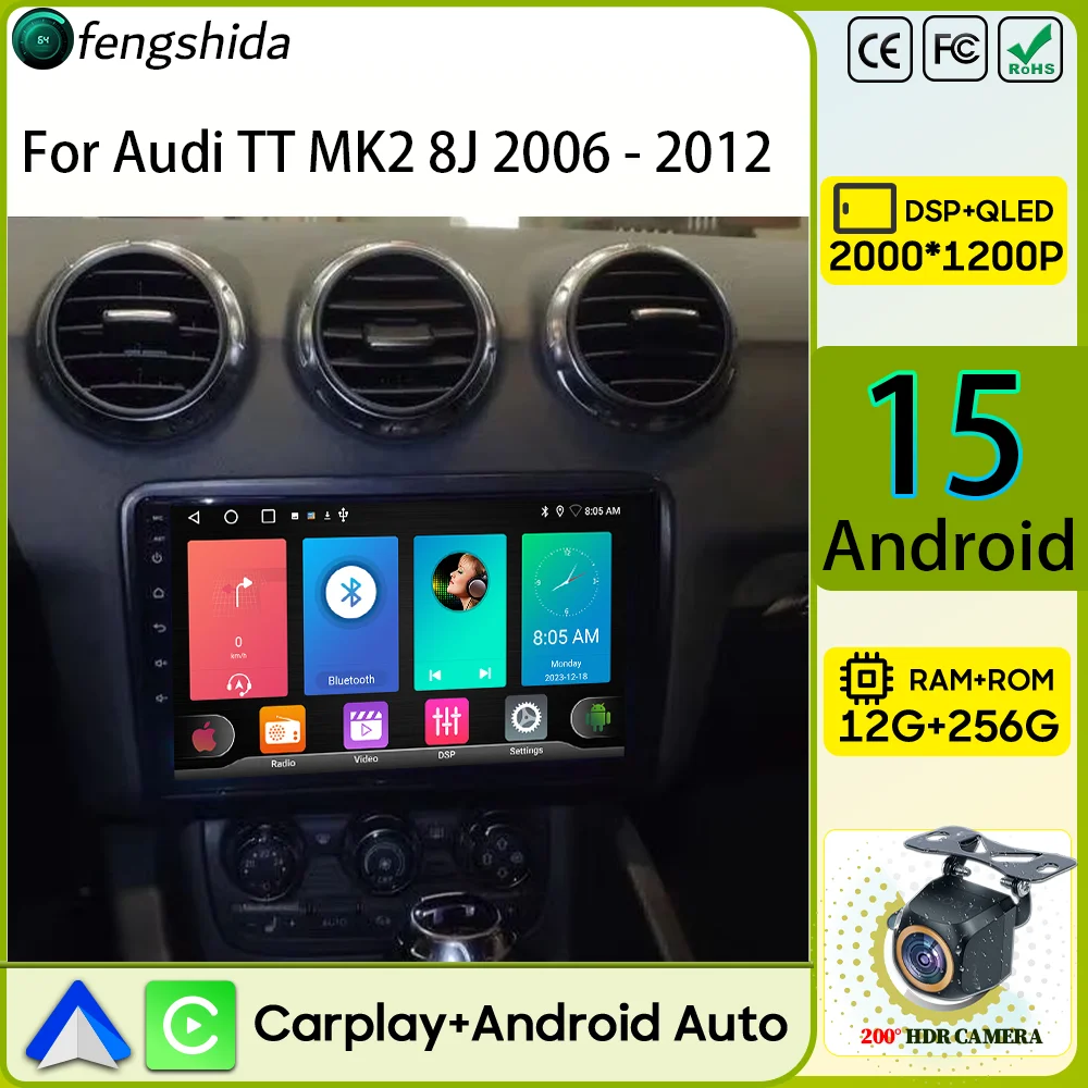 Car Radio Carplay For Audi TT MK2 8J 2006 2007 2008 2009 2010 2011 2012 Navigation GPS Android Auto Multimedia Player 4G No 2din
Car Radio Carplay For Audi TT MK2 8J 2006 2007 2008 2009 2010 2011 2012 Navigation GPS Android Auto Multimedia Player 4G No 2din