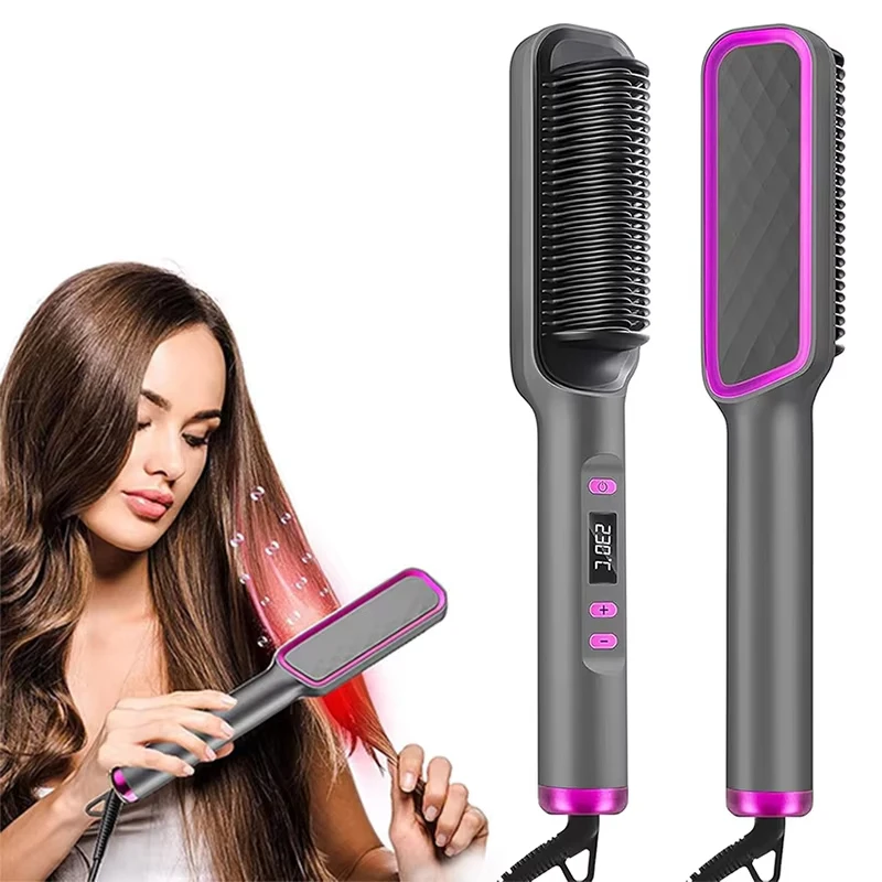 Electric Hot Comb Straight Hair Straightener Comb Straightening Brush Negative Ion Multifunctional Anti-Scalding Styling Tool
Electric Hot Comb Straight Hair Straightener Comb Straightening Brush Negative Ion Multifunctional Anti-Scalding Styling Tool