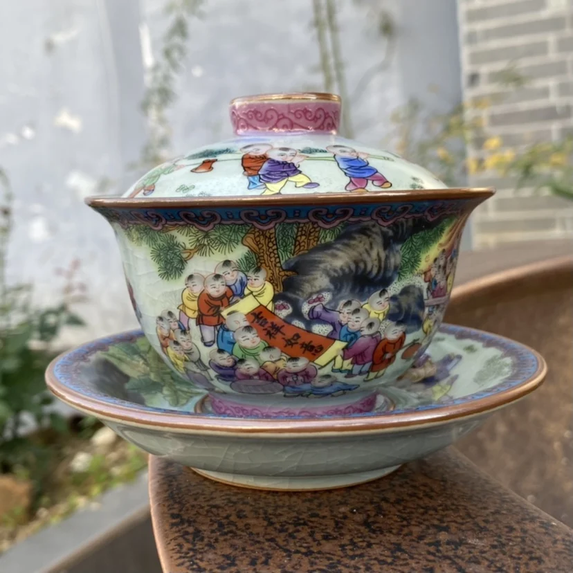 Handmade Jingdezhen Old Clay Gracked Glaze Supportable Snuff Bottles with Pictures inside Sancai Gaiwan Tea Cup Brewing Bowl
Handmade Jingdezhen Old Clay Gracked Glaze Supportable Snuff Bottles with Pictures inside Sancai Gaiwan Tea Cup Brewing Bowl