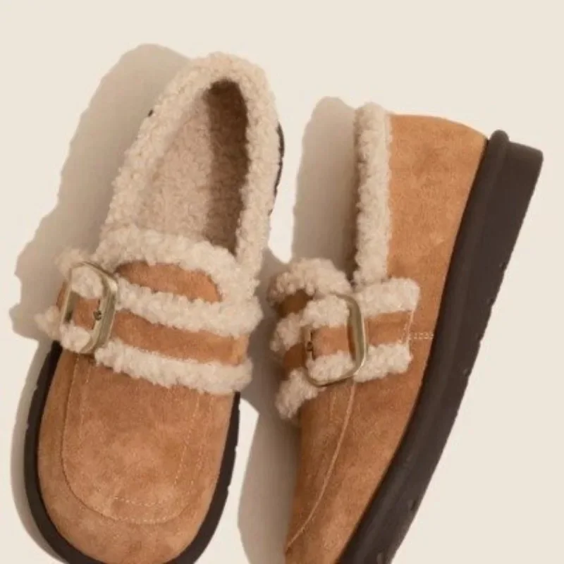Winter Warm Furry Slippers For Women Indoor Soft Plush House Slippers With Adjustable Buckle Ladies Cozy Fuzzy Flat Shoes
Winter Warm Furry Slippers For Women Indoor Soft Plush House Slippers With Adjustable Buckle Ladies Cozy Fuzzy Flat Shoes