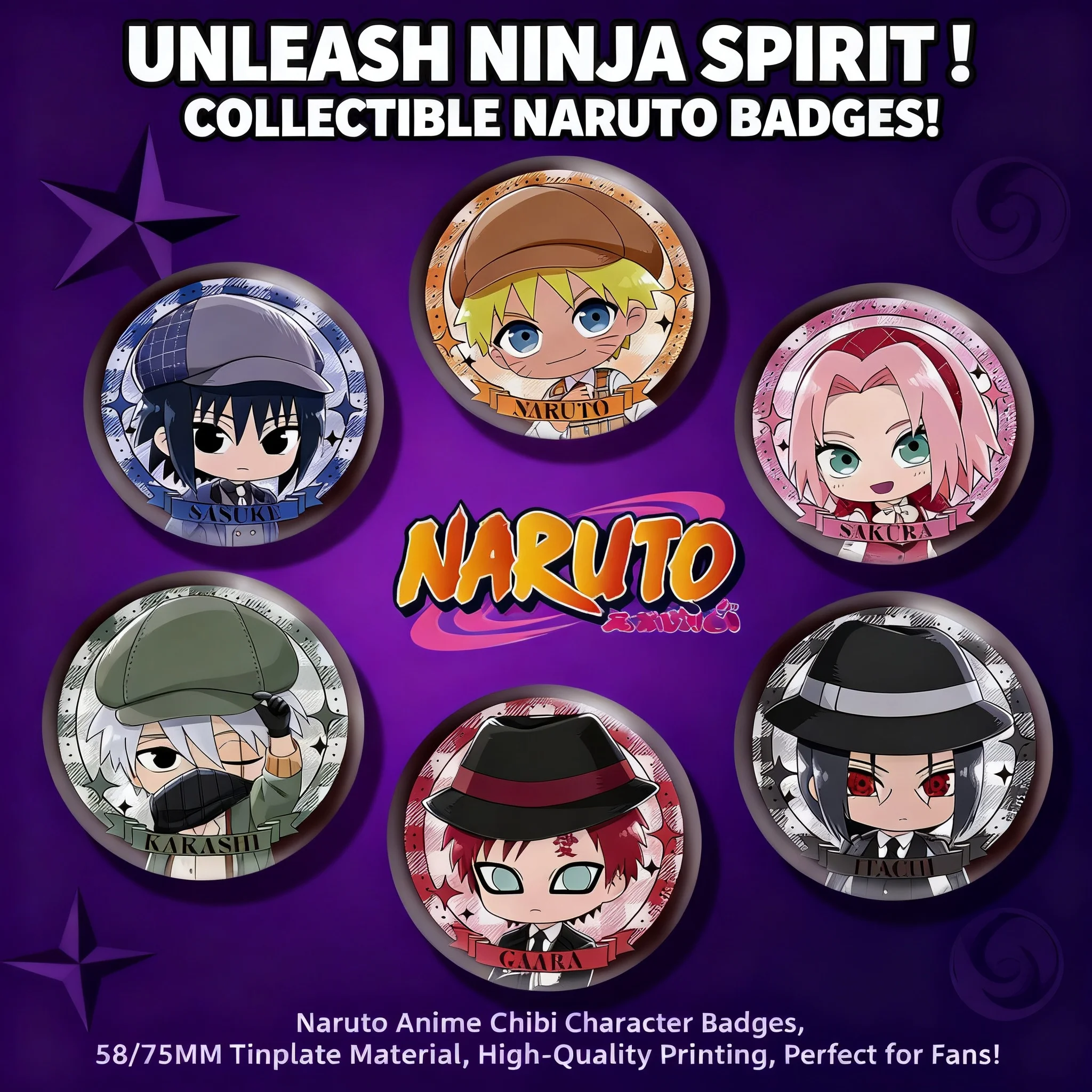 Naruto Anime Detective Series Badge Brooch Gift Collectible In Stock
Naruto Anime Detective Series Badge Brooch Gift Collectible In Stock