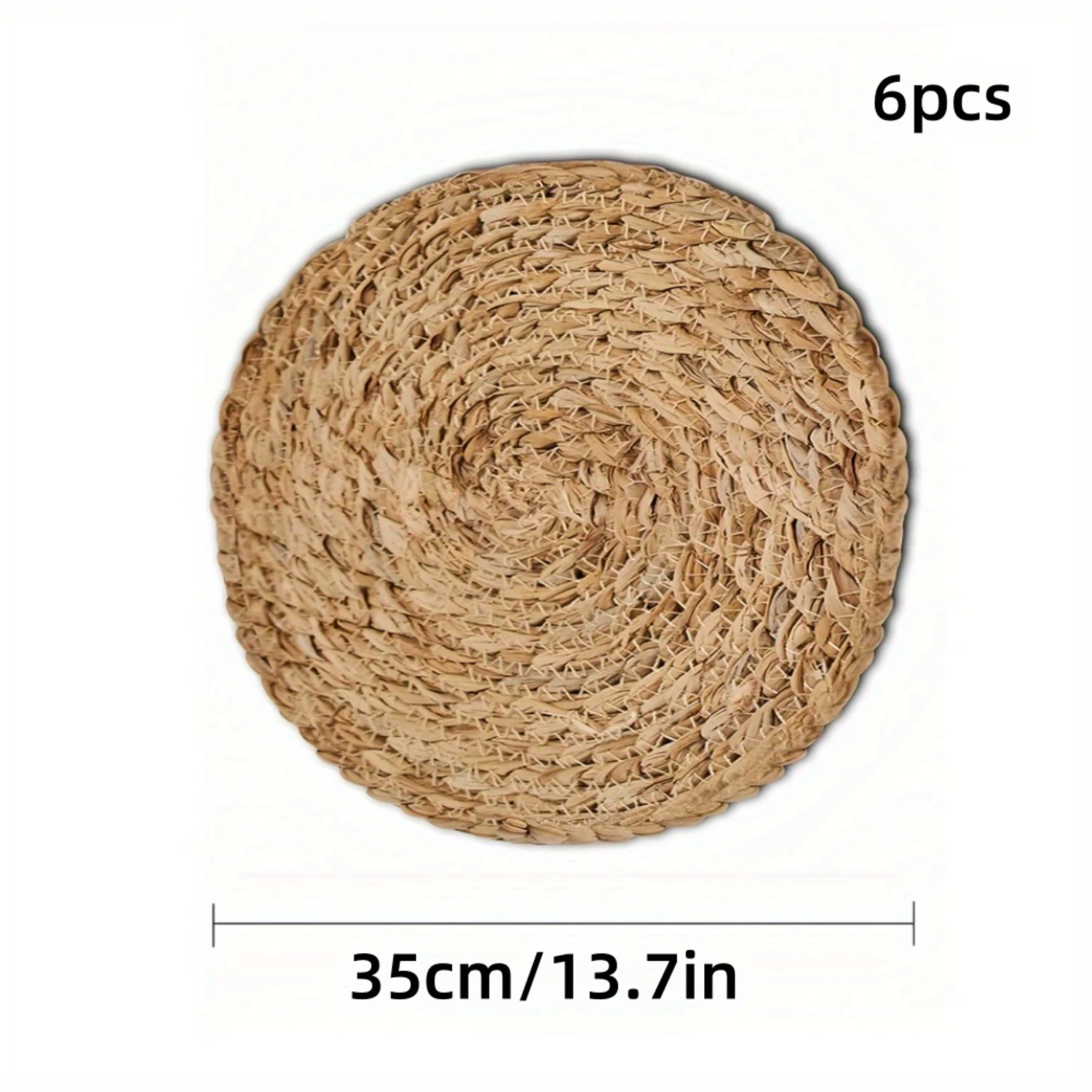 6pcs Hand Woven Placemat, Japanese Garden Tea Cup Heat Insulation Mat, Table And Tea Table Straw Round Bowl Mat Plate Mat, Japan
6pcs Hand Woven Placemat, Japanese Garden Tea Cup Heat Insulation Mat, Table And Tea Table Straw Round Bowl Mat Plate Mat, Japan