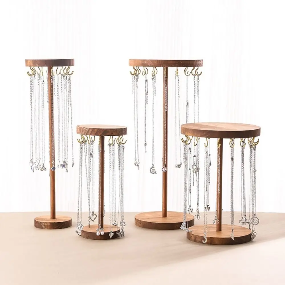 Solid Wood Jewelry Display Holder Jewelry Organizer Hanging Countertop Necklace Earrings Stand Round Large Capacity
Solid Wood Jewelry Display Holder Jewelry Organizer Hanging Countertop Necklace Earrings Stand Round Large Capacity