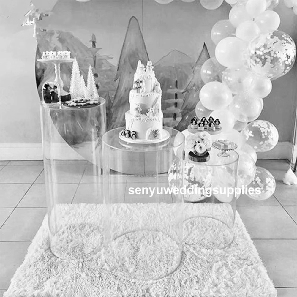 3pcs)Round Clear Acrylic Plinth Display Customized Lucite Pedestal Plinth senyu1414
3pcs)Round Clear Acrylic Plinth Display Customized Lucite Pedestal Plinth senyu1414