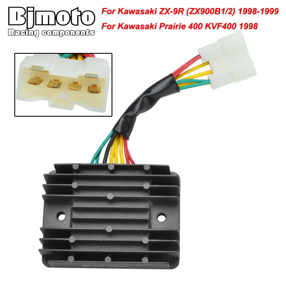 Motorcycle Voltage Regulator Rectifier for Kawasaki Prairie 400 KVF400 1998 ZX9R ZX900B1/2 1998-1999
Motorcycle Voltage Regulator Rectifier for Kawasaki Prairie 400 KVF400 1998 ZX9R ZX900B1/2 1998-1999