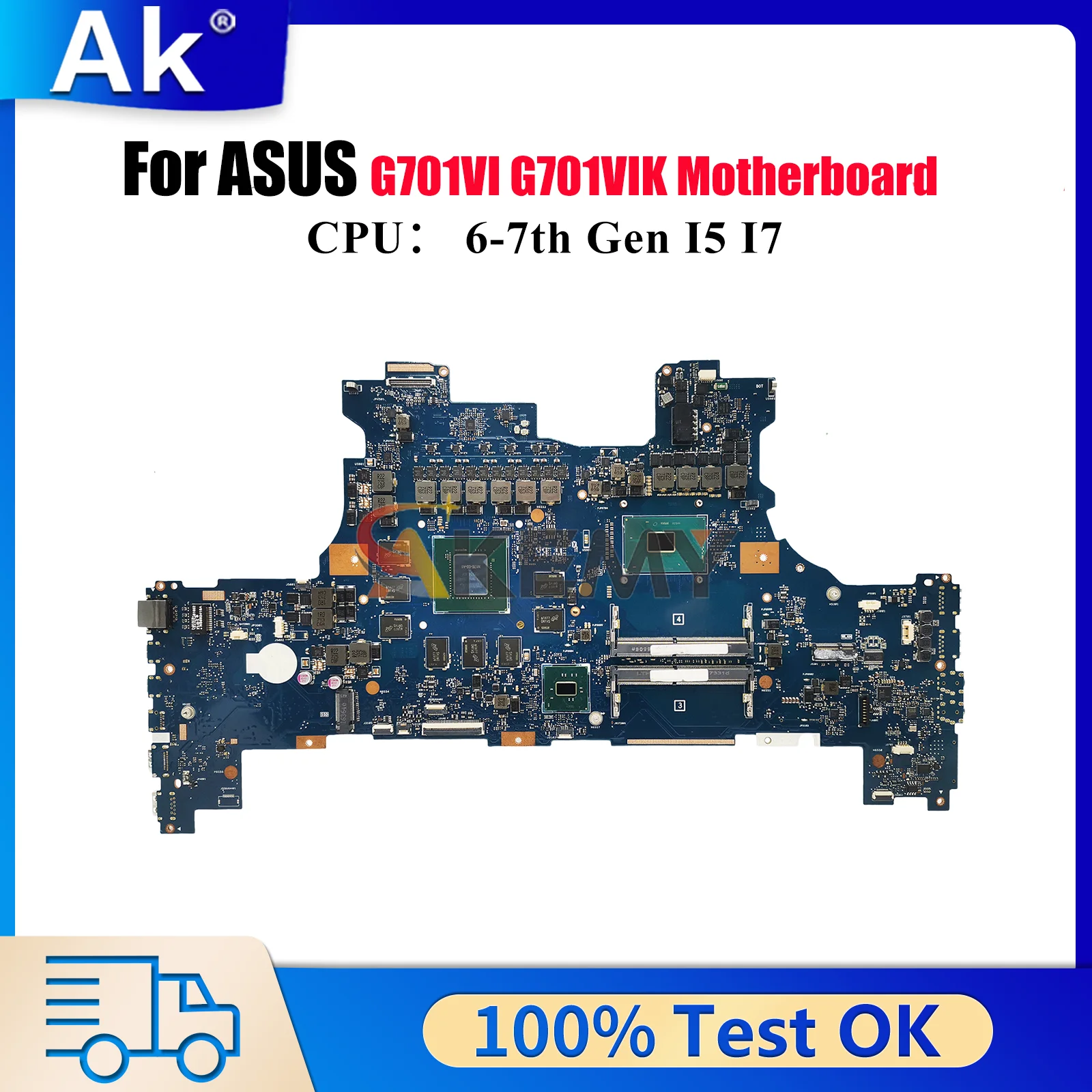 G701VI Материнская плата для ноутбука ASUS ROG G701VI G701V G701VIK Материнская плата для ноутбука с процессором I5 I7 100% тестирование ОК быстрая доставка stk
G701VI Материнская плата для ноутбука ASUS ROG G701VI G701V G701VIK Материнская плата для ноутбука с процессором I5 I7 100% тестирование ОК быстрая доставка stk