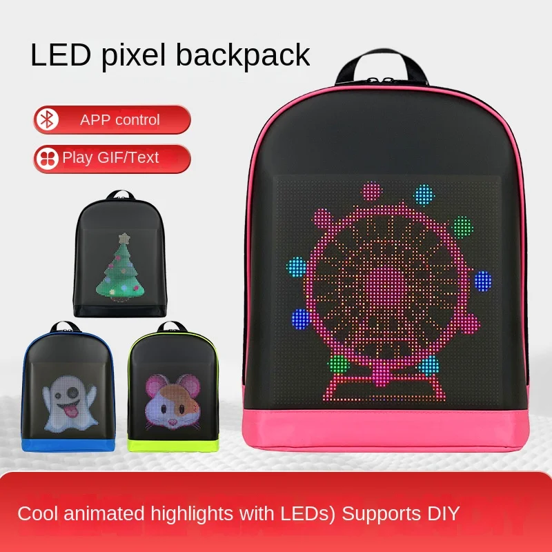 Trendy Street Highlights Led Backpack App Smart Diy Gift Luminous Cool Creative Display Backpacks Women's Bag School Bag
Trendy Street Highlights Led Backpack App Smart Diy Gift Luminous Cool Creative Display Backpacks Women's Bag School Bag
