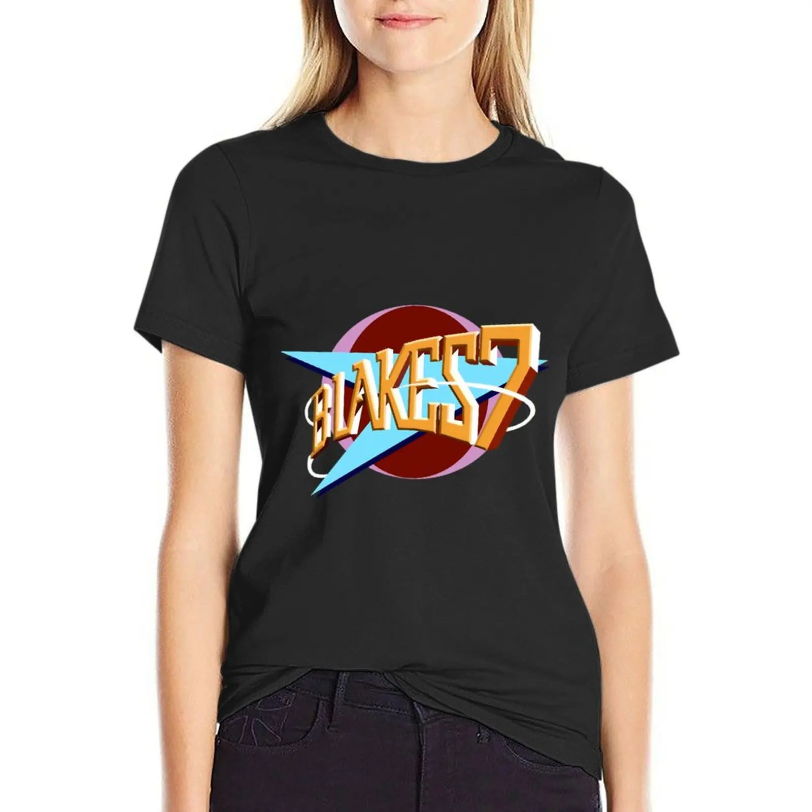 Blakes 7 Logo \t T-Shirt graphics summer top Female clothing aesthetic clothes ariat shirts for Women
Blakes 7 Logo \t T-Shirt graphics summer top Female clothing aesthetic clothes ariat shirts for Women