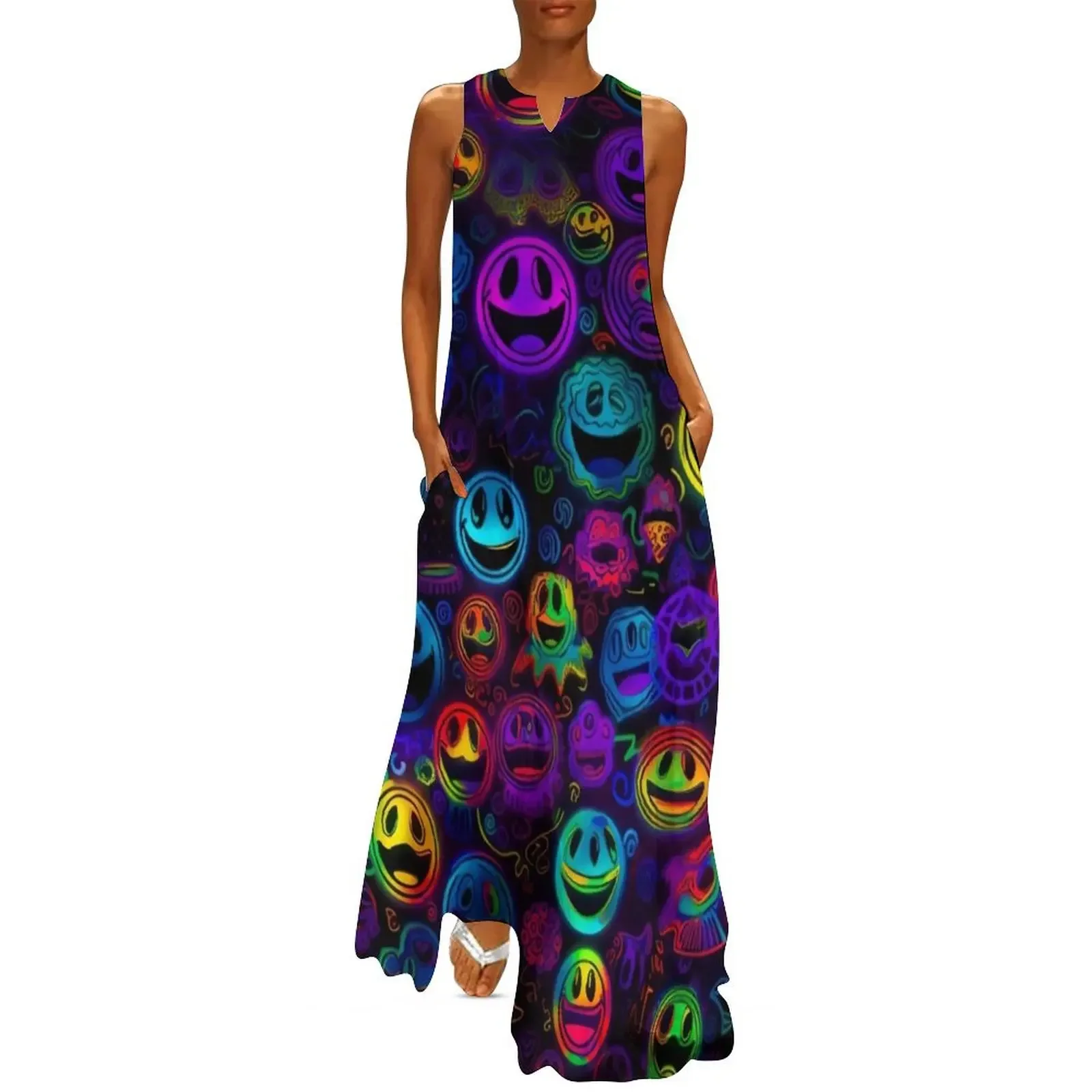 Blacklight Smiling Faces Long Dress Women's skirt purple dress summer dresses women 2025 clothes Dress
Blacklight Smiling Faces Long Dress Women's skirt purple dress summer dresses women 2025 clothes Dress