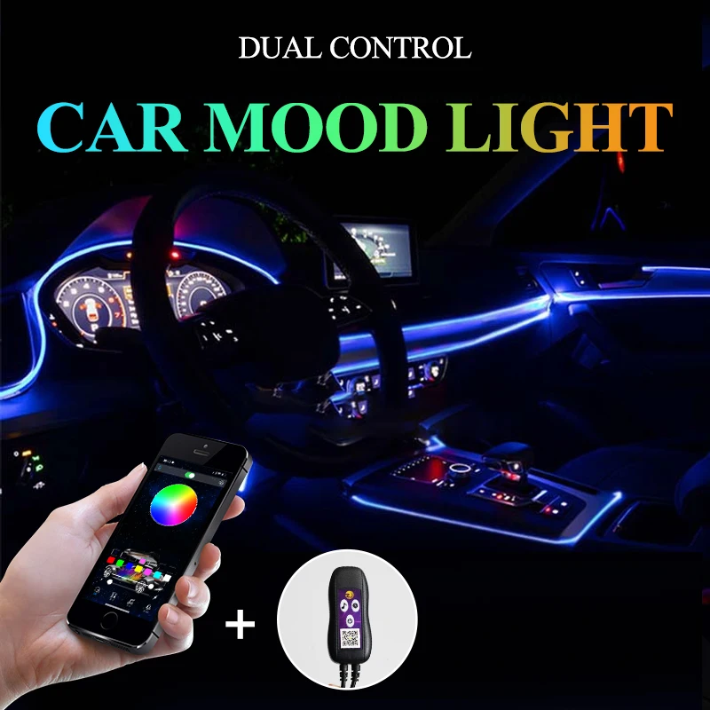Car Interior Light Car Decoration Ambient Lamp Multiple Modes APP Sound Control Neon Atmosphere Light Strip for tesla model 3
Car Interior Light Car Decoration Ambient Lamp Multiple Modes APP Sound Control Neon Atmosphere Light Strip for tesla model 3