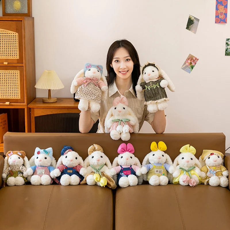 28cm Cute Rabbit Plush Toys Cartoon Stuffed Bunny Animal Doll Creative Dressing Rabbit Dolls Kids Xmas Birthday Gifts
28cm Cute Rabbit Plush Toys Cartoon Stuffed Bunny Animal Doll Creative Dressing Rabbit Dolls Kids Xmas Birthday Gifts