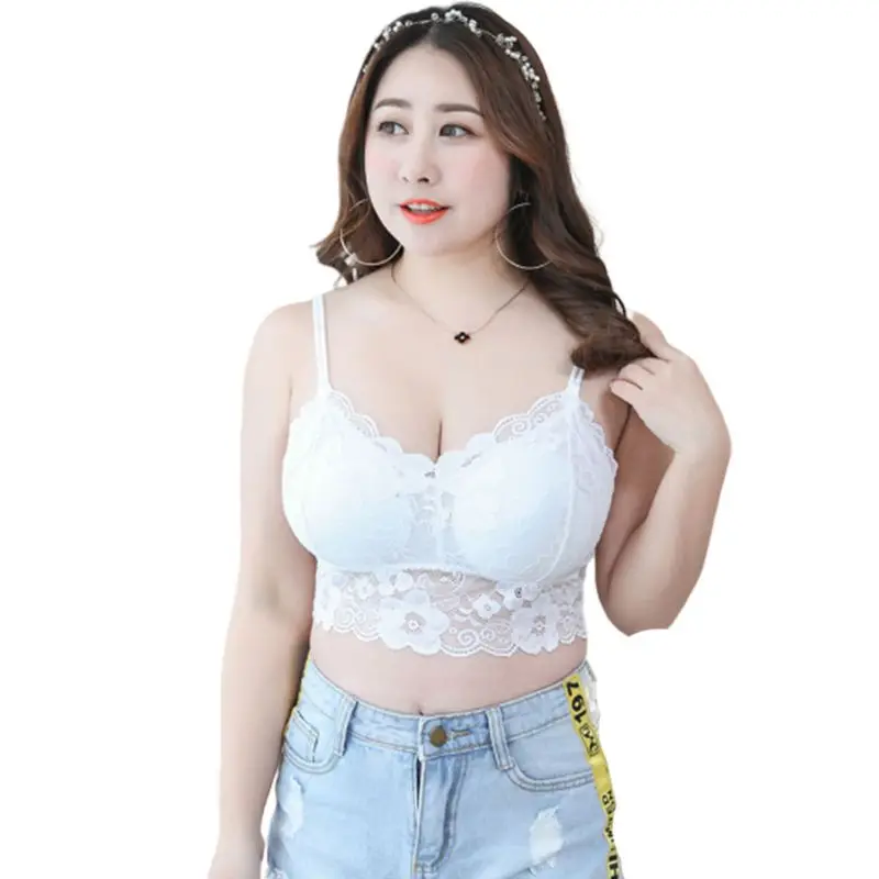 Womens Plus Size Sexy Deep V-Neck Crop Top Seamless Scalloped Sheer Floral Lace Bralette Padded Wireless Underwear Vest XL-3XL
Womens Plus Size Sexy Deep V-Neck Crop Top Seamless Scalloped Sheer Floral Lace Bralette Padded Wireless Underwear Vest XL-3XL