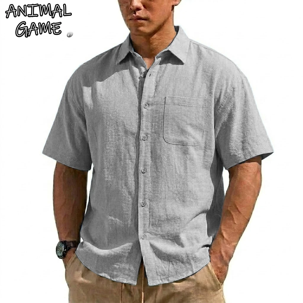 Summer Korean Linen T-Shirt for Men Luxury Short Sleeve Hawaiian Shirt Button Down Men's Cotton Shirts Vintage Shirts for Men
Summer Korean Linen T-Shirt for Men Luxury Short Sleeve Hawaiian Shirt Button Down Men's Cotton Shirts Vintage Shirts for Men