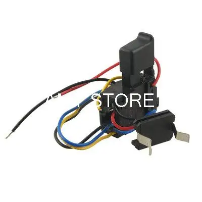 Black Replacement Electric Drill Tools Charge Speed Control Switch 7.2-24V DC 12A
Black Replacement Electric Drill Tools Charge Speed Control Switch 7.2-24V DC 12A