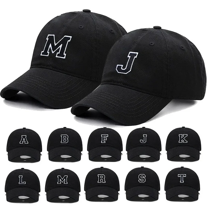 Initial Letter A-Z Embroider Baseball Cap For Men Womne High Quality Soft Cotton Fashion Team Sport Visors Snapback Caps
Initial Letter A-Z Embroider Baseball Cap For Men Womne High Quality Soft Cotton Fashion Team Sport Visors Snapback Caps