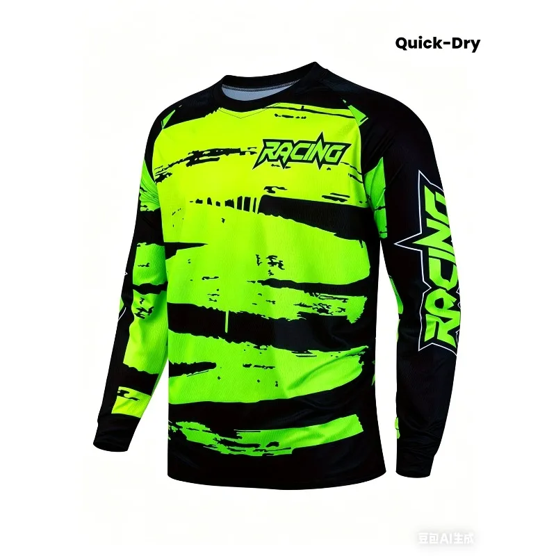 RACING Motorcycle Downhill Long Sleeved Quick Drying Shirt, Suitable for Off-road Mountain Bikes and Cycling T-shirts
RACING Motorcycle Downhill Long Sleeved Quick Drying Shirt, Suitable for Off-road Mountain Bikes and Cycling T-shirts