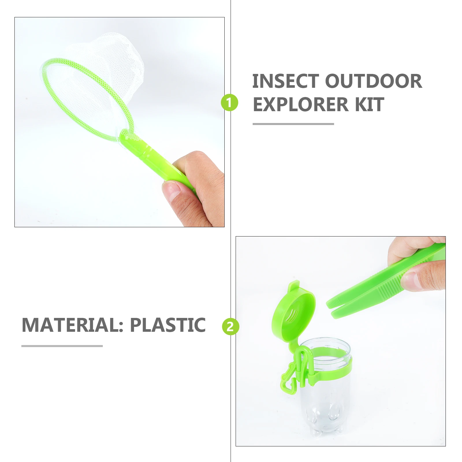 2 Sets Insect Observation Kit with Tweezers Eco-friendly Tools for Kids Bug Catcher Educational
2 Sets Insect Observation Kit with Tweezers Eco-friendly Tools for Kids Bug Catcher Educational