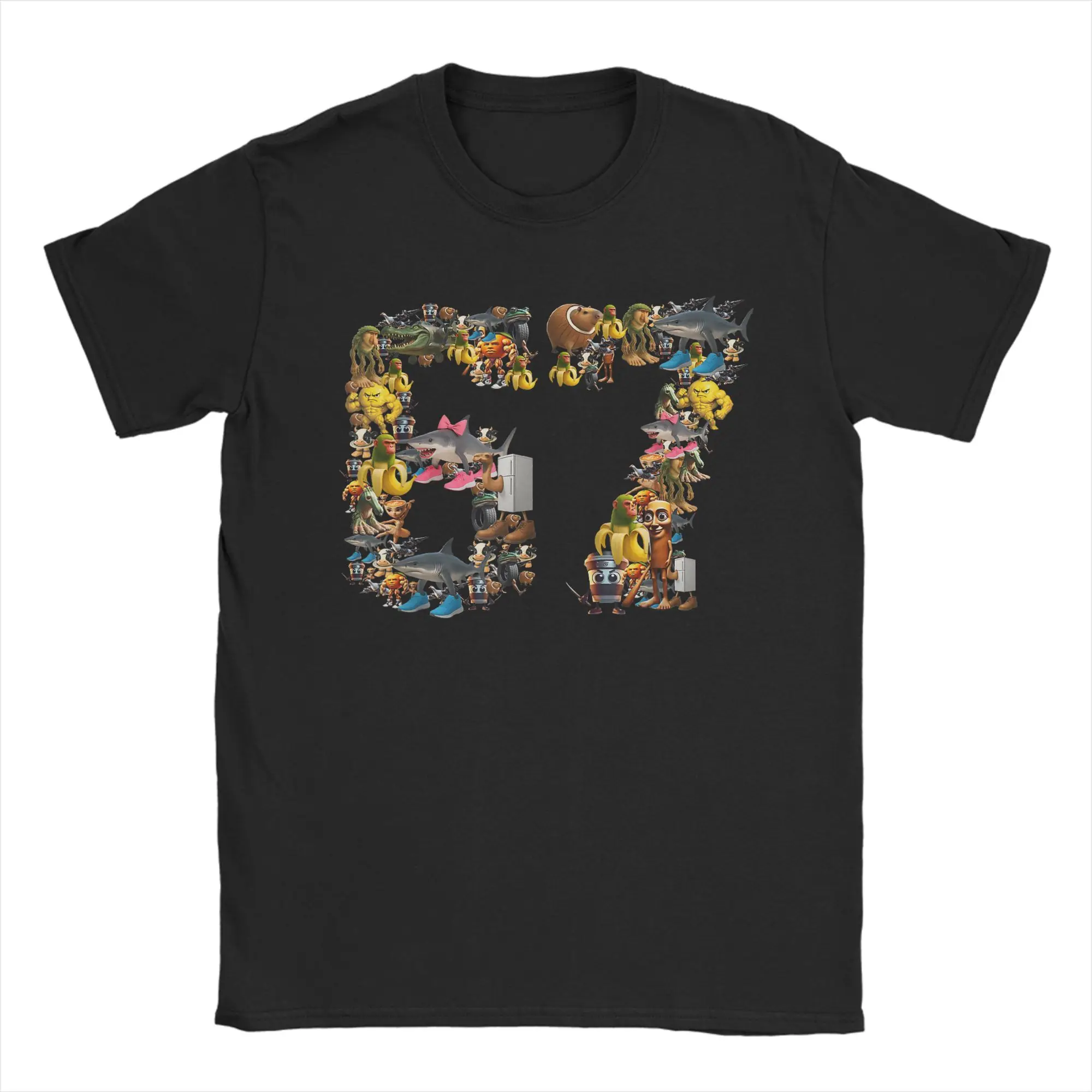 Vintage T-Shirt Summer 67 Six Seven Birthday Meme Viral Italian Brainrot Novelty T Shirts Cotton Tee Shirt Man Casual Hot Sale
Vintage T-Shirt Summer 67 Six Seven Birthday Meme Viral Italian Brainrot Novelty T Shirts Cotton Tee Shirt Man Casual Hot Sale
