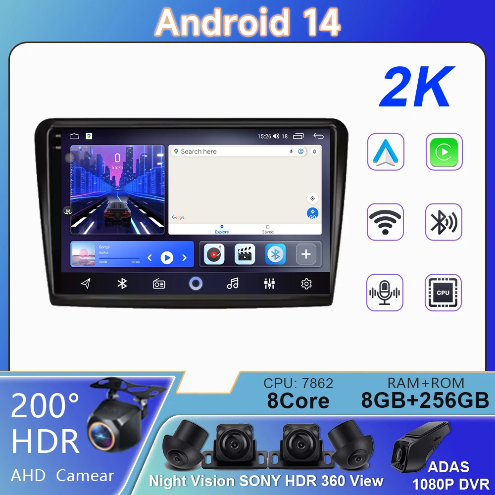 Android 14 для Skoda Superb 2 B6 2008 2009 2010 2011-2015 Автомобильный радиоприемник с навигацией Мультимедийный плеер GPS WiFi + 4G Видео Carplay BT
Android 14 для Skoda Superb 2 B6 2008 2009 2010 2011-2015 Автомобильный радиоприемник с навигацией Мультимедийный плеер GPS WiFi + 4G Видео Carplay BT