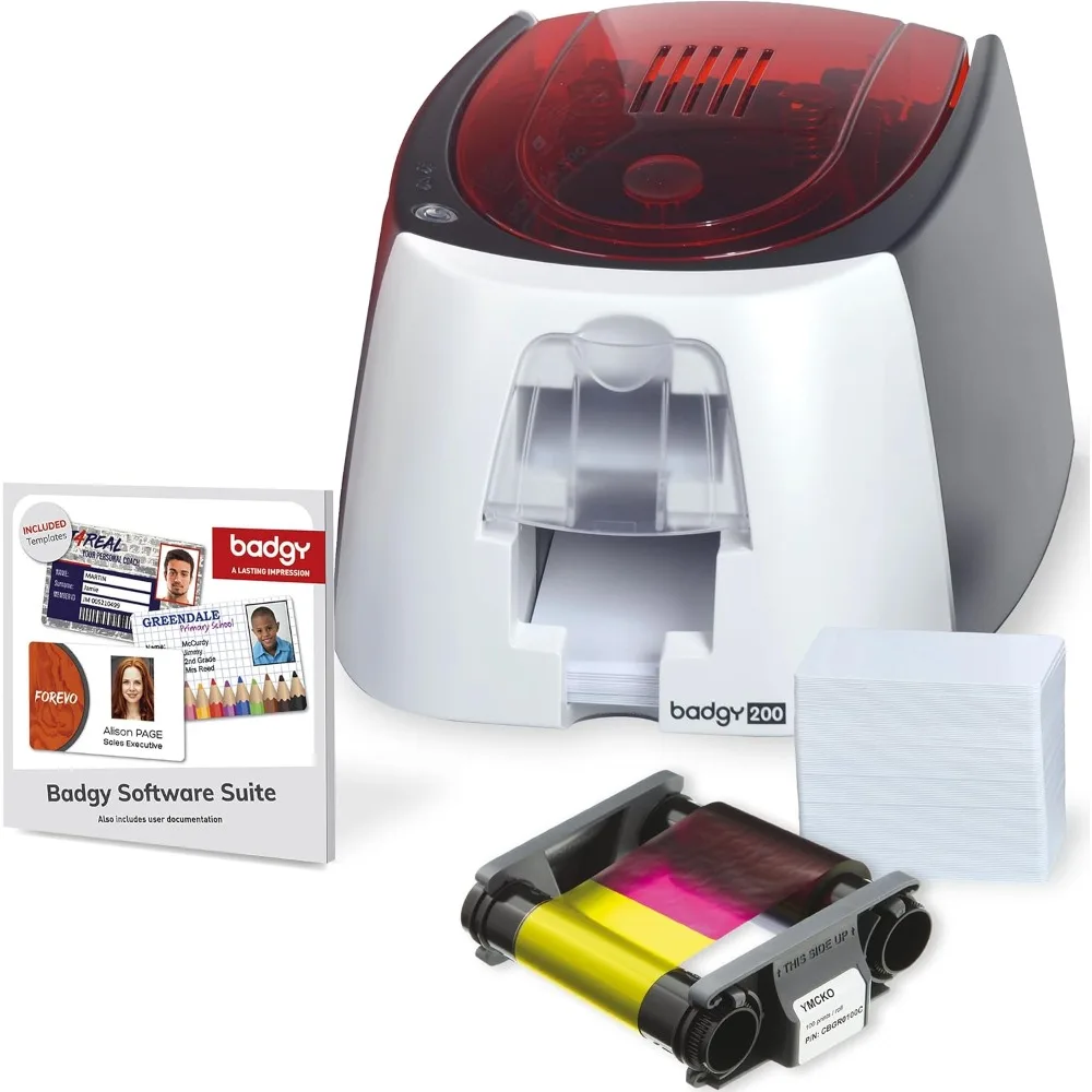 Professional Plastic Card Printer with Badge Studio Software for Custom Full Color Secure ID Badges
Professional Plastic Card Printer with Badge Studio Software for Custom Full Color Secure ID Badges