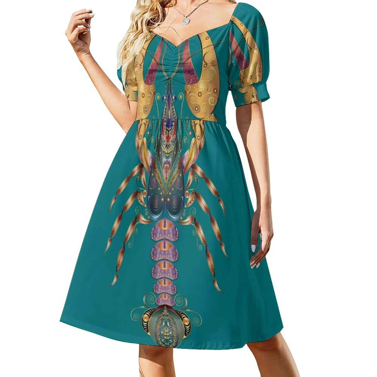 Royal Gold Lobster Animal Totem-Awaken your magick powers Short Sleeved Dress Summer dresses for women Dress
Royal Gold Lobster Animal Totem-Awaken your magick powers Short Sleeved Dress Summer dresses for women Dress