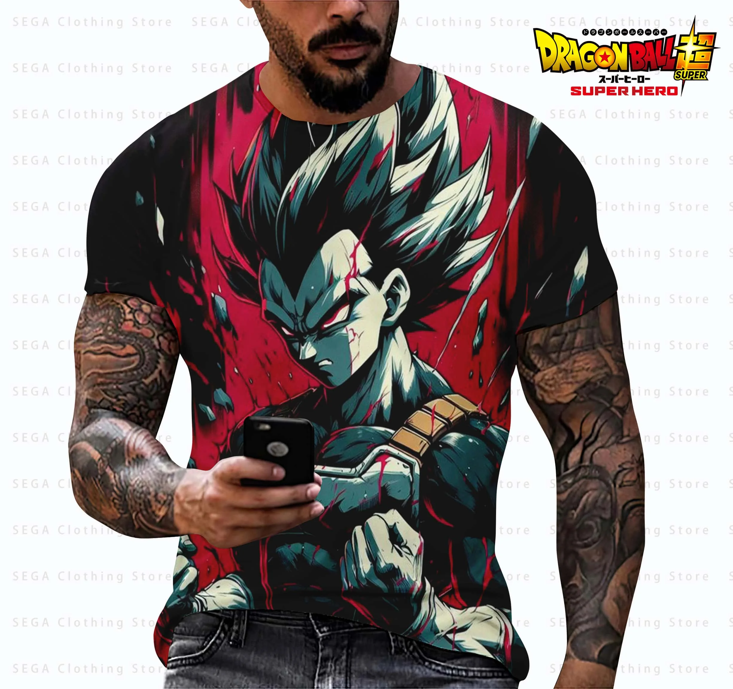New Summer Men's 3D Printed Cartoon Shirt for The Harajuku Dragon Ball Z Kids Clothes Super Instinct Goku Short Slever T-shirt
New Summer Men's 3D Printed Cartoon Shirt for The Harajuku Dragon Ball Z Kids Clothes Super Instinct Goku Short Slever T-shirt