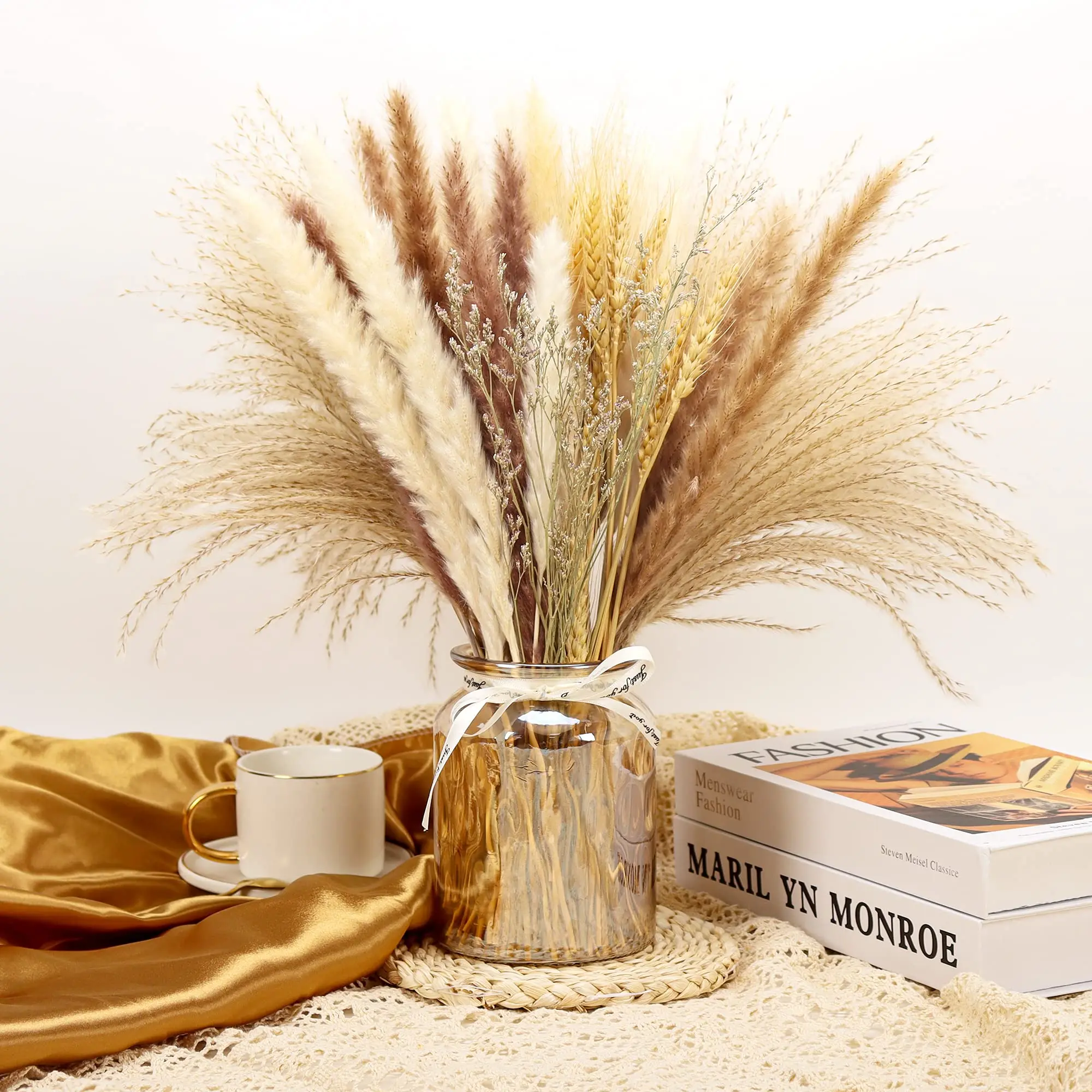 Dried Natural Flower Arrangement Boho Home Room Decor Dry Flowers For Decoration Ramo Flores Secas Party Garden Accessories70PCS
Dried Natural Flower Arrangement Boho Home Room Decor Dry Flowers For Decoration Ramo Flores Secas Party Garden Accessories70PCS