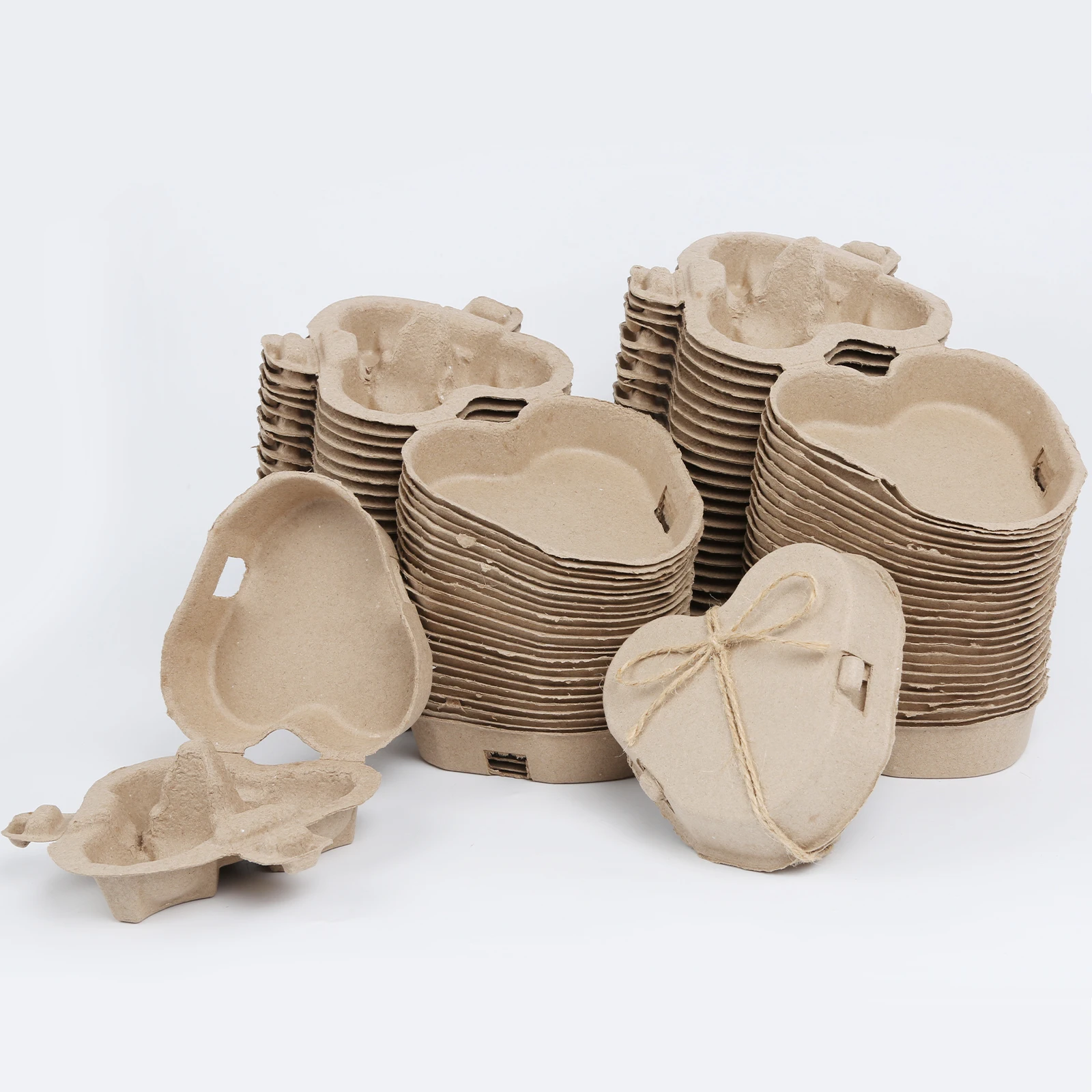 50Pcs Natural Paper Pulp Egg Cartons Blank Bulk Heart-shaped Chicken Cardboard Egg Tray Holder for Family Farm Market Storing
50Pcs Natural Paper Pulp Egg Cartons Blank Bulk Heart-shaped Chicken Cardboard Egg Tray Holder for Family Farm Market Storing