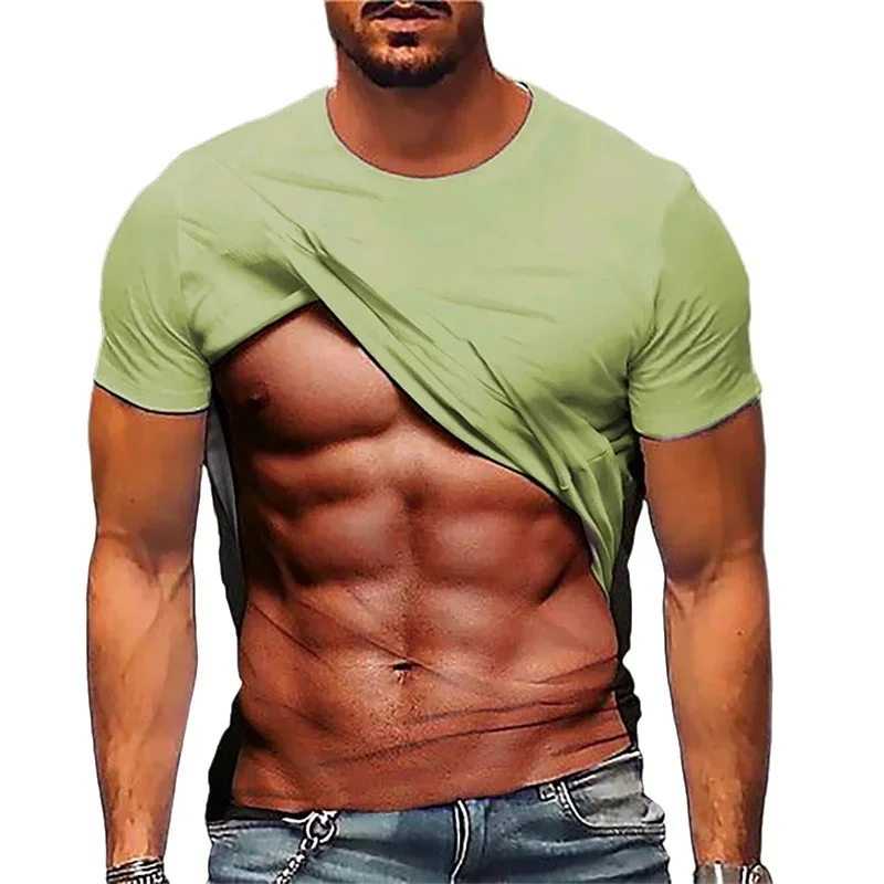 2025 Summer New Popular Printed Series Muscle T-Shirt with Abdominal Muscle Design, Stylish and Trendy Short-Sleeve for Men and Women
2025 Summer New Popular Printed Series Muscle T-Shirt with Abdominal Muscle Design, Stylish and Trendy Short-Sleeve for Men and Women