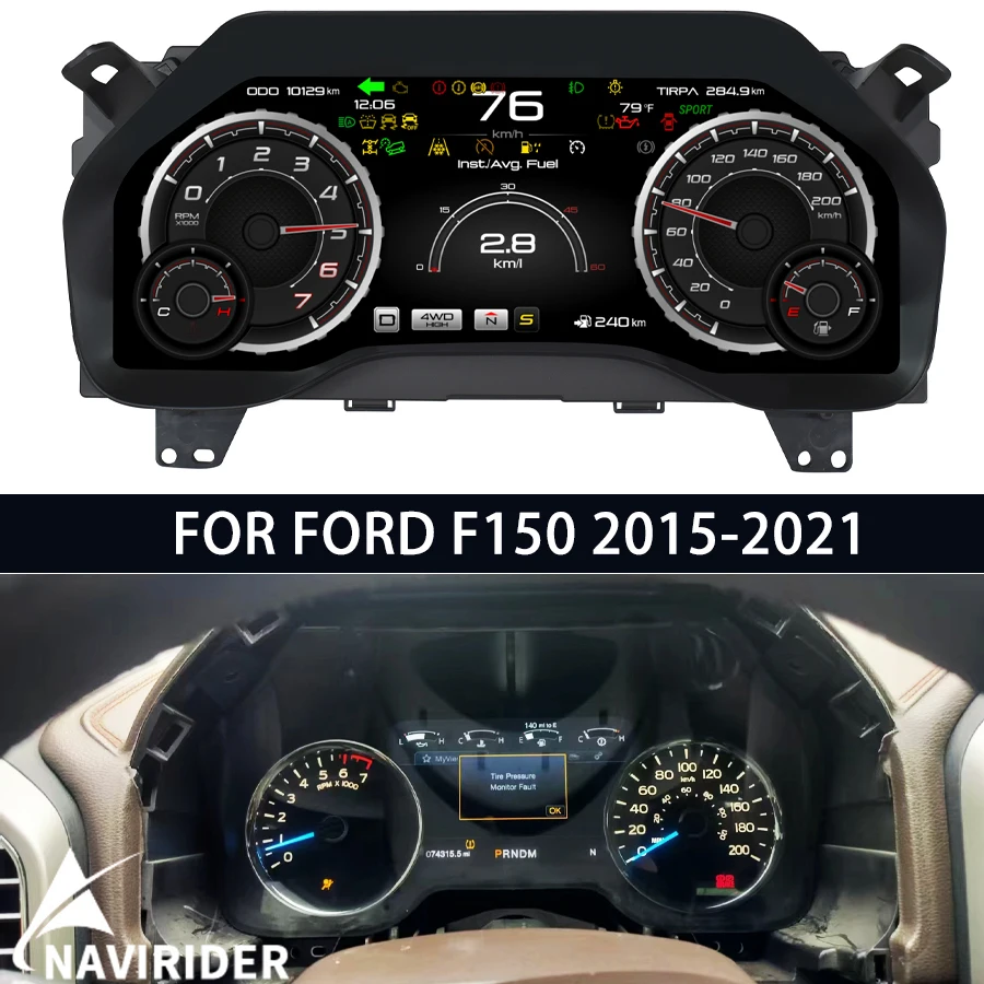 15,1-дюймовый цифровой ЖК-дисплей для автомобиля Ford F150 2015-2021 с поддержкой Carplay и Android Auto, многофункциональная виртуальная приборная панель
15,1-дюймовый цифровой ЖК-дисплей для автомобиля Ford F150 2015-2021 с поддержкой Carplay и Android Auto, многофункциональная виртуальная приборная панель