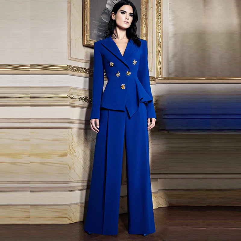 Luxury Irregular Blazer Pant Outfit Spring Women Long Sleeve Rose Button Butterfly Jacket+straight Trousers Autumn Two Piece Set
Luxury Irregular Blazer Pant Outfit Spring Women Long Sleeve Rose Button Butterfly Jacket+straight Trousers Autumn Two Piece Set