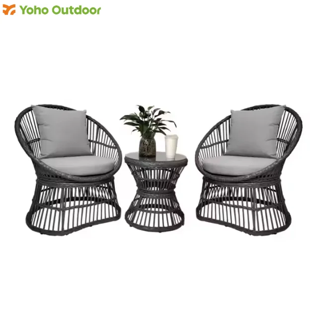 Modern High Quality 3pc PE Rattan Wicker Patio Garden Balcony Lounge Furniture Set With Cushion and Pillow
Modern High Quality 3pc PE Rattan Wicker Patio Garden Balcony Lounge Furniture Set With Cushion and Pillow