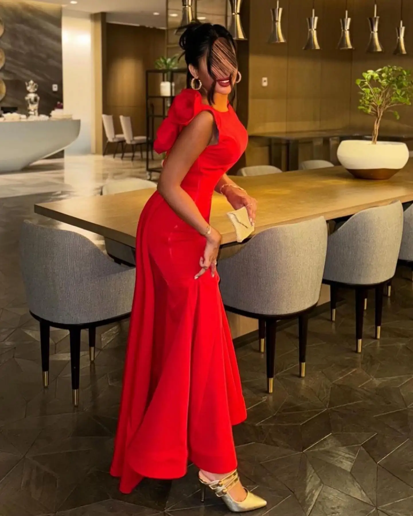 Aenyrst Elegant Red Mermaid Prom Gown Women's 3D Flowers Party Evening Dress Floor Length Formal Occasion Dresses customized
Aenyrst Elegant Red Mermaid Prom Gown Women's 3D Flowers Party Evening Dress Floor Length Formal Occasion Dresses customized