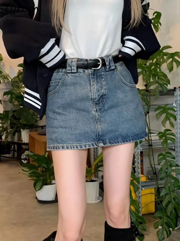 Skirts Women Slim Sexy Classic Retro Denim Mini Faldas Korean Style All-match Empire Simple Basic Summer Ladies Daily Fashion
Skirts Women Slim Sexy Classic Retro Denim Mini Faldas Korean Style All-match Empire Simple Basic Summer Ladies Daily Fashion