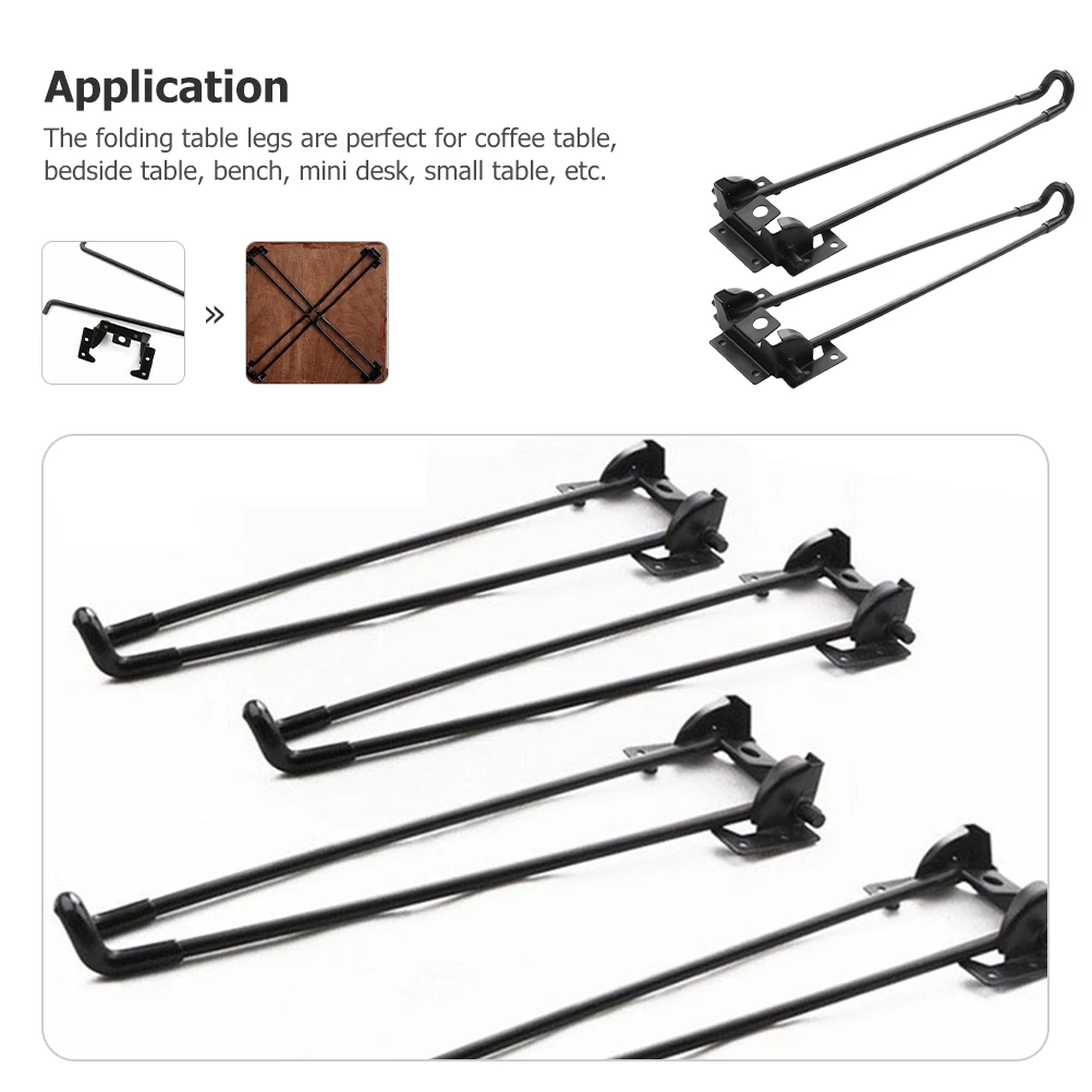 2Pcs Folding Table Legs Sturdy Iron Wear resistant Home Computer Desk Furniture Metal Adjustable Mini Lap Bedside Coffee Table
2Pcs Folding Table Legs Sturdy Iron Wear resistant Home Computer Desk Furniture Metal Adjustable Mini Lap Bedside Coffee Table