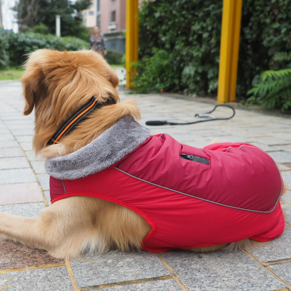 Dog Winter Clothes Waterproof Cotton Costume for Puppy Pet Warm Collar Fall Clothing Holiday Dogwear Polyester Material
Dog Winter Clothes Waterproof Cotton Costume for Puppy Pet Warm Collar Fall Clothing Holiday Dogwear Polyester Material