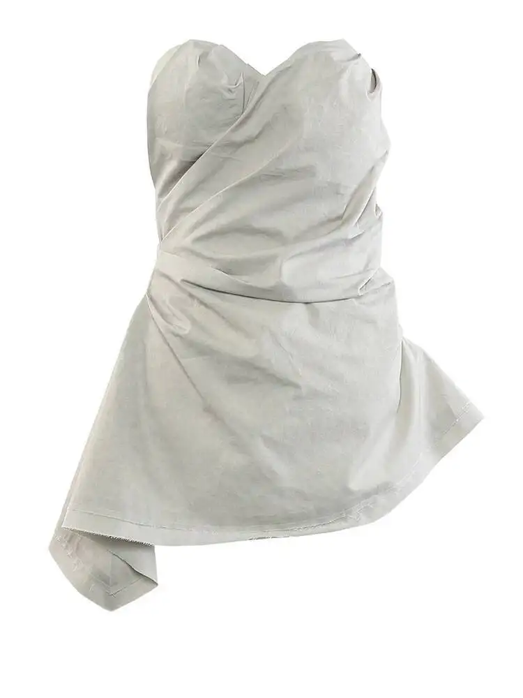 High Quality Gray Women Irregular White Pleated Tank Tops New V-collar Sleeveless Personality Fashion Spring Autumn 2026 JW5B
High Quality Gray Women Irregular White Pleated Tank Tops New V-collar Sleeveless Personality Fashion Spring Autumn 2026 JW5B