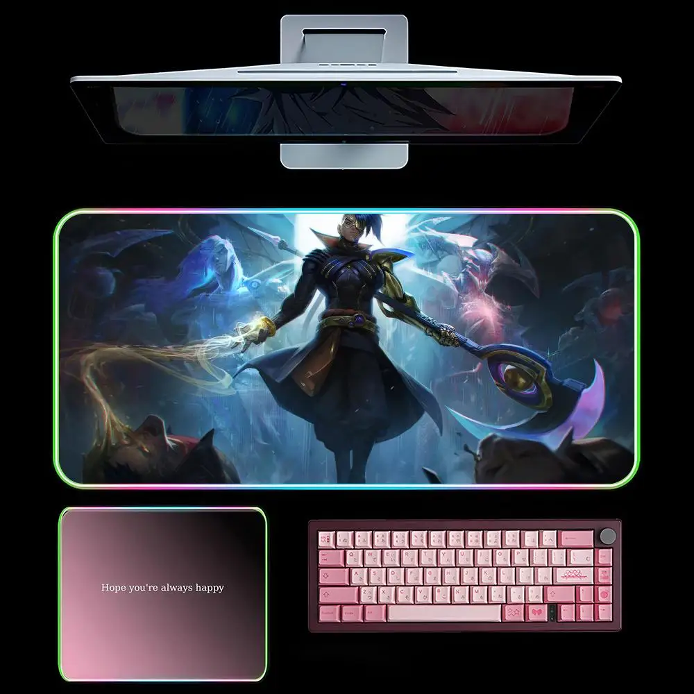 K-Kayn Kennen Khazix Коврик для мыши RGB Игровой коврик для мыши со светодиодной подсветкой Большие игровые коврики для мыши XXL Коврик для клавиатуры Светящийся настольный коврик с подсветкой
K-Kayn Kennen Khazix Коврик для мыши RGB Игровой коврик для мыши со светодиодной подсветкой Большие игровые коврики для мыши XXL Коврик для клавиатуры Светящийся настольный коврик с подсветкой