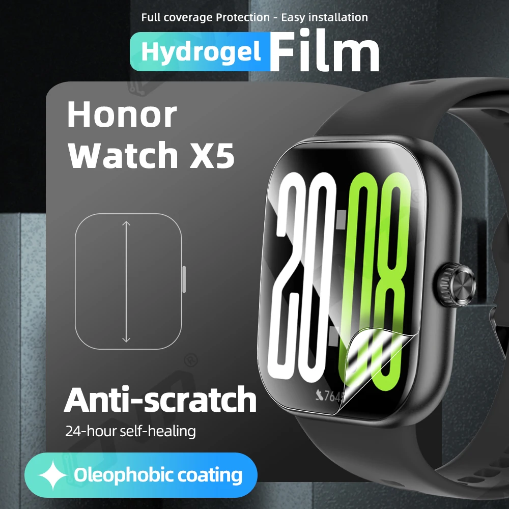 Hydrogel Film for Honor Watch X5 Screen Protector, HD Full Coverage Soft Protective Film for Honor Watch X5 Accessories
Hydrogel Film for Honor Watch X5 Screen Protector, HD Full Coverage Soft Protective Film for Honor Watch X5 Accessories