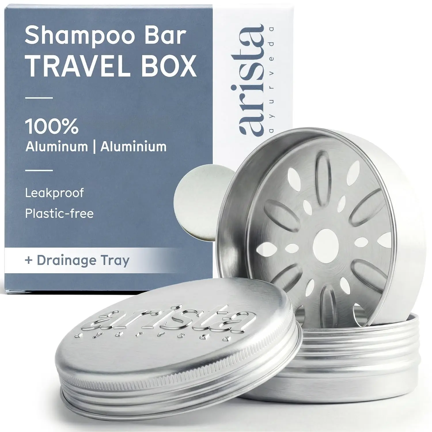 Aluminum Soap Dish Travel Case with Lid, Leakproof Shampoo Bar Holder for Camping Gym
Aluminum Soap Dish Travel Case with Lid, Leakproof Shampoo Bar Holder for Camping Gym