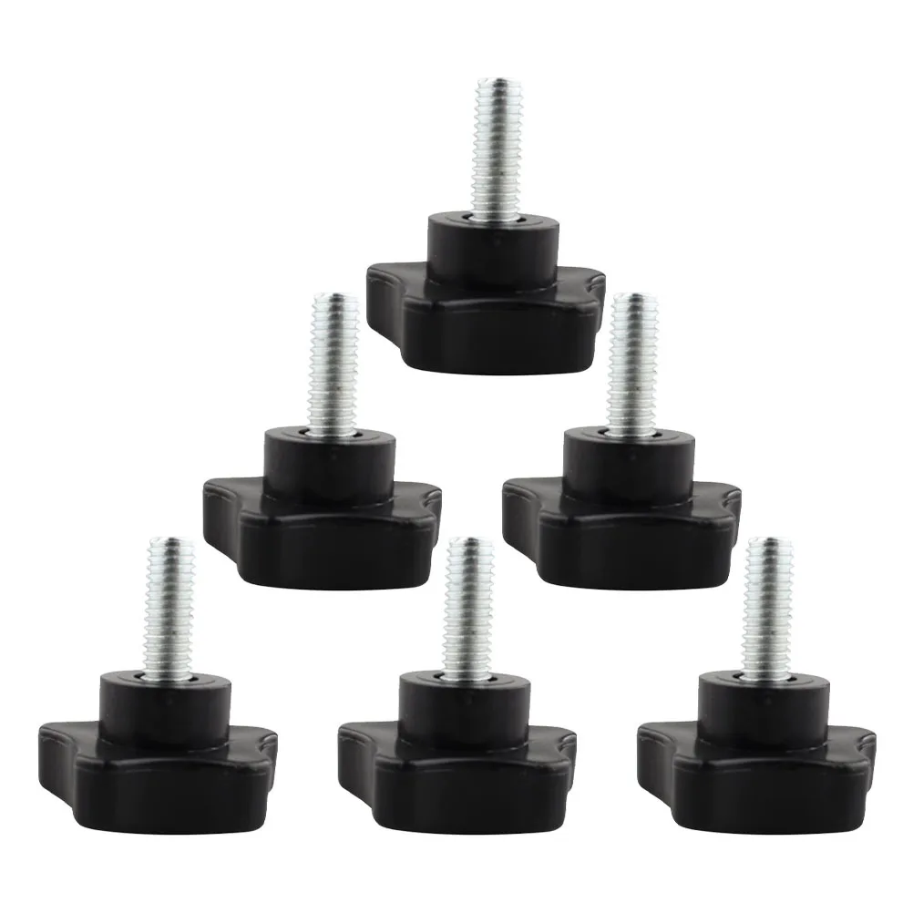 6Pcs Threaded Screw Knobs Plum Blossom Design Comfortable Handgrip Non-Slip Clamping Knob for Industrial Application
6Pcs Threaded Screw Knobs Plum Blossom Design Comfortable Handgrip Non-Slip Clamping Knob for Industrial Application