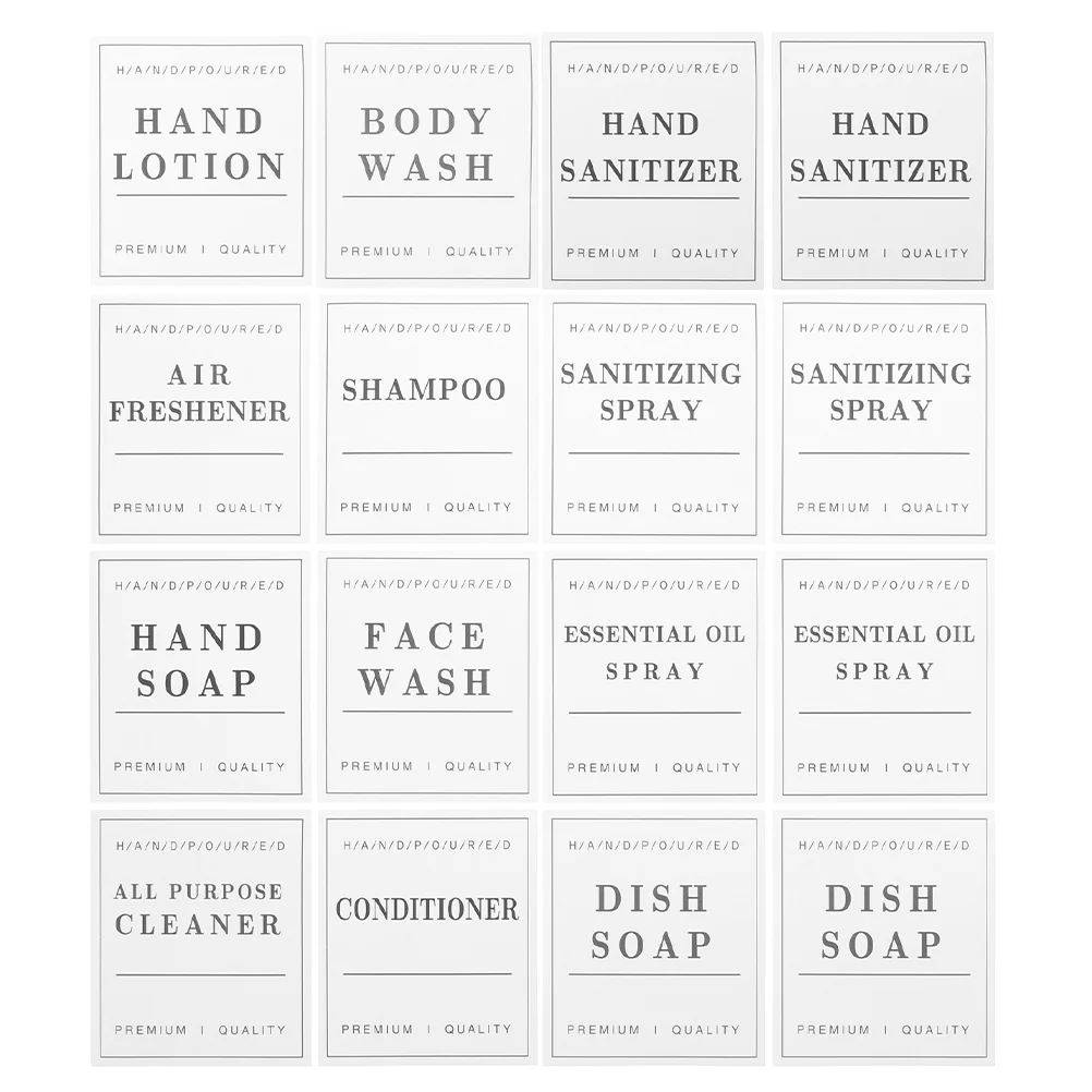 24 Sheets Cups Bathroom Storage Tags Hand Soap Dispenser Travel Shampoo Sample Sticker White
24 Sheets Cups Bathroom Storage Tags Hand Soap Dispenser Travel Shampoo Sample Sticker White