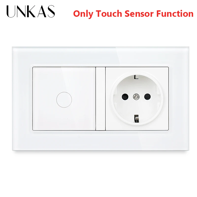UNKAS EU Standard Tempered White Crystal Glass Panel USB Wall Light Touch Switch DIY Free Combination Sensor Button Outlet
UNKAS EU Standard Tempered White Crystal Glass Panel USB Wall Light Touch Switch DIY Free Combination Sensor Button Outlet
