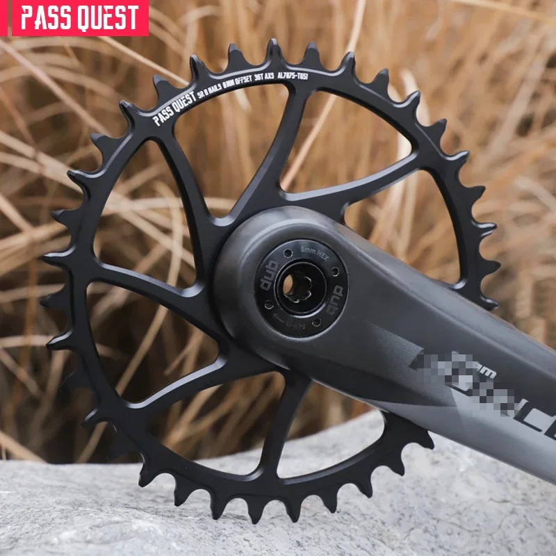 PASS QUEST 0mm 8 Bolt MTB/ROAD Bike Chainring Narrow Wide Chainring for SRAM 8 Bolt CRANK for Flat Top Chain
PASS QUEST 0mm 8 Bolt MTB/ROAD Bike Chainring Narrow Wide Chainring for SRAM 8 Bolt CRANK for Flat Top Chain