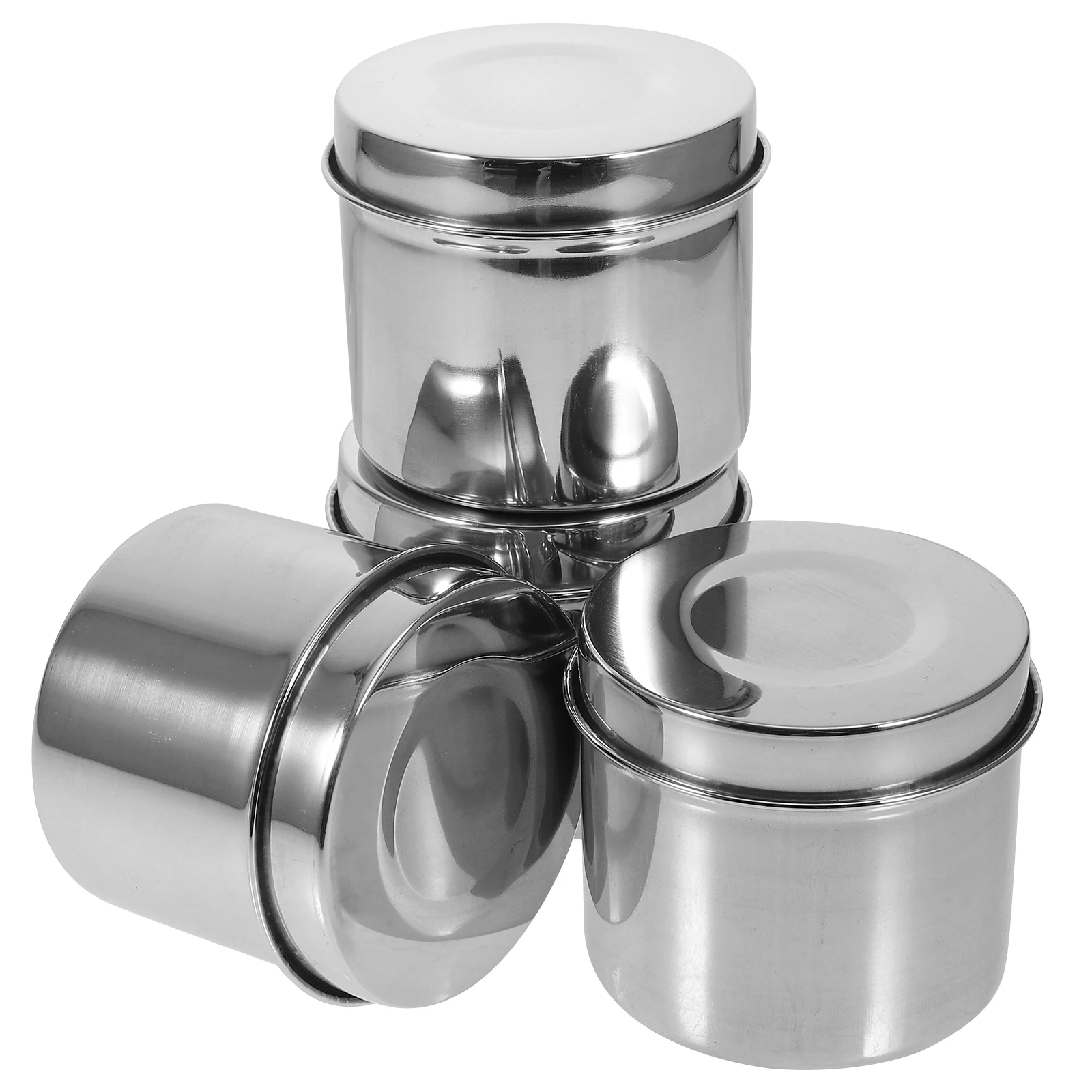 4 Pcs Sample Boxes Stainless Steel Containers with Lid Round Food for School Canteen Laboratory Food Containers
4 Pcs Sample Boxes Stainless Steel Containers with Lid Round Food for School Canteen Laboratory Food Containers