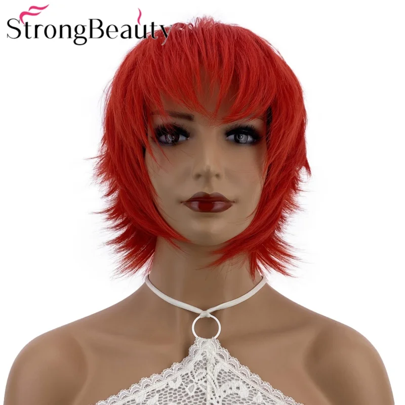 StrongBeauty Short Layered Shaggy Wigs Synthetic Wig Women Capless Hair Daily Cosplay Halloween Party Wig Many Colors
StrongBeauty Short Layered Shaggy Wigs Synthetic Wig Women Capless Hair Daily Cosplay Halloween Party Wig Many Colors