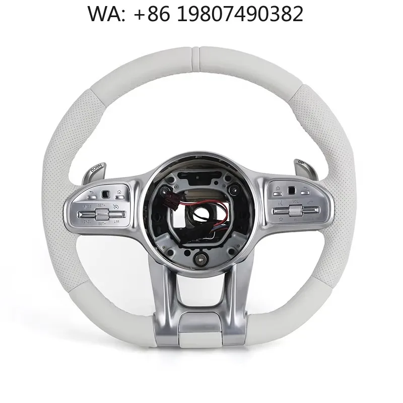 Custom Multi-Color Stripe White Full Leather Four Spoke Sport Steering Wheel Fit C-Class W205 CLS CL500 CL550
Custom Multi-Color Stripe White Full Leather Four Spoke Sport Steering Wheel Fit C-Class W205 CLS CL500 CL550