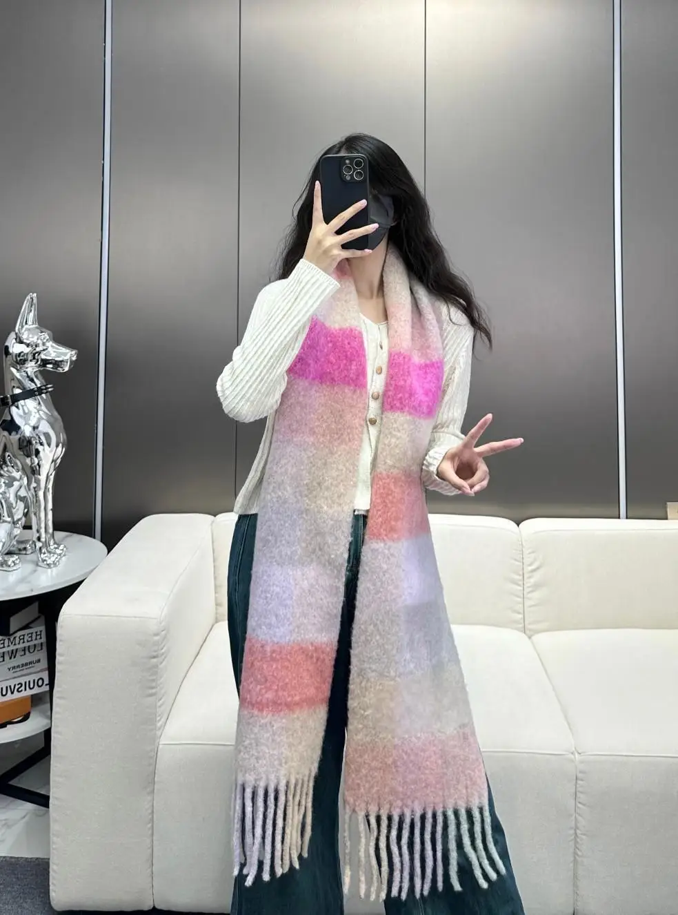 Stylish and Trendy High-quality Rainbow Scarf/shawl, A Must-have for Women, Perfect for Winter Warmth, or As A Couple's Gift.
Stylish and Trendy High-quality Rainbow Scarf/shawl, A Must-have for Women, Perfect for Winter Warmth, or As A Couple's Gift.