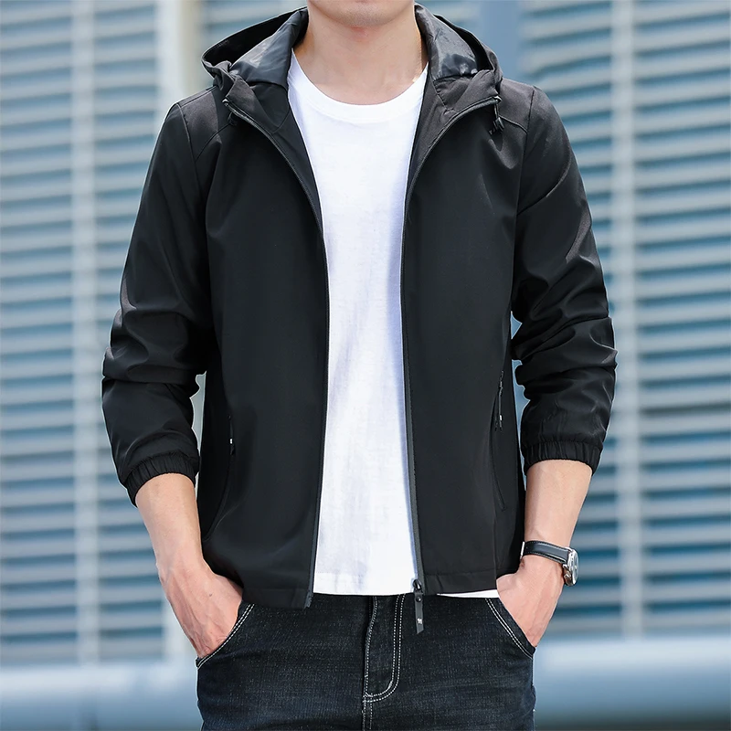 Casual Men's Hooded Jacket Long Sleeve Zipper Outdoor Wear Spring Autumn Seasonal New Style American Trendy Brand Teenage Coat
Casual Men's Hooded Jacket Long Sleeve Zipper Outdoor Wear Spring Autumn Seasonal New Style American Trendy Brand Teenage Coat